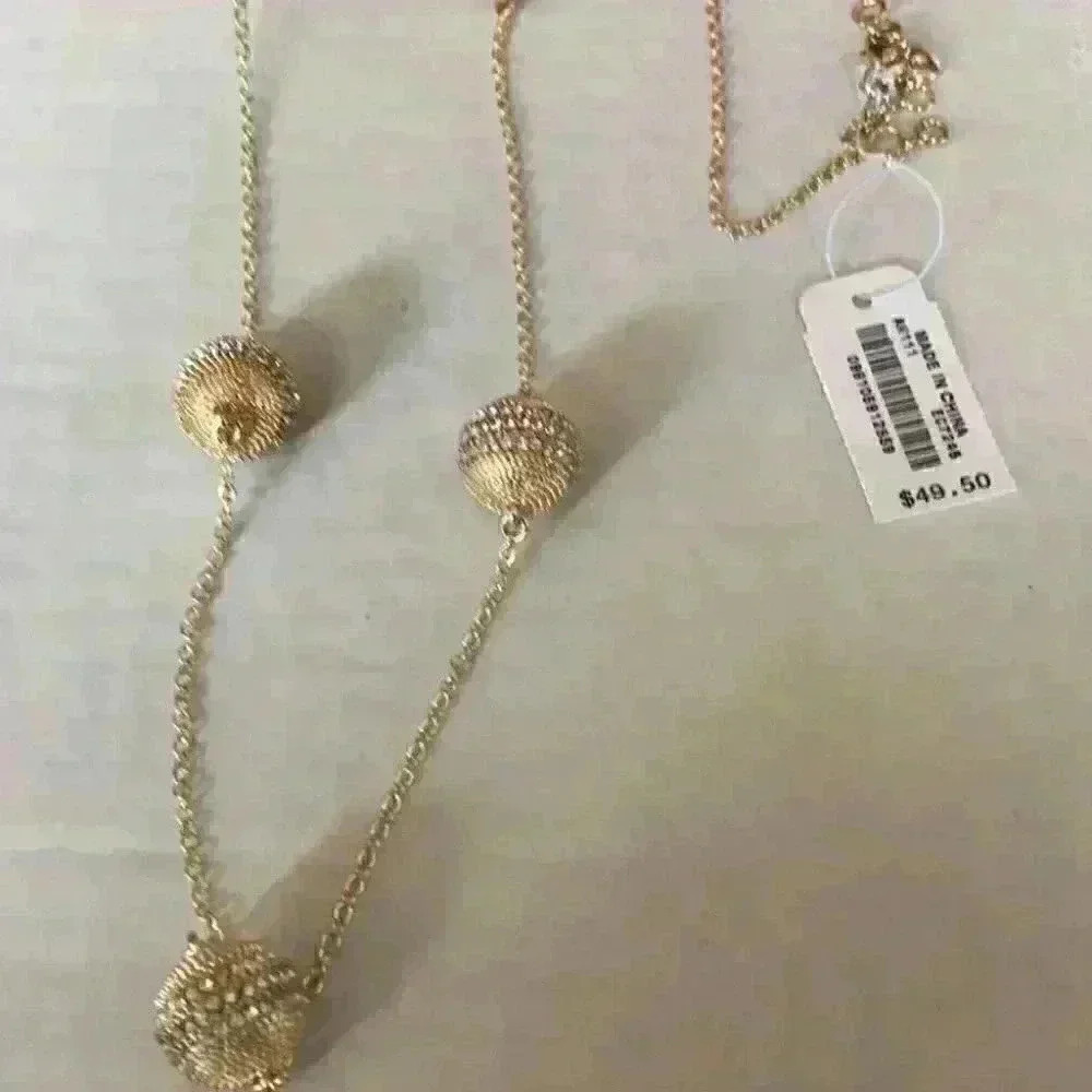 J Crew new Ball Pendant Necklace - Picture 4 of 8